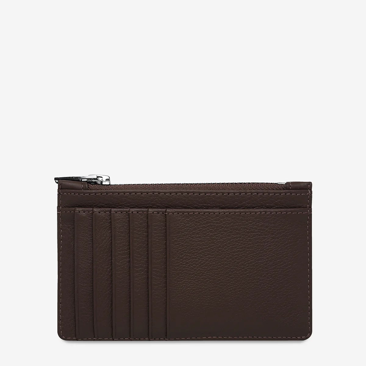 Status Anxiety Avoiding Things Leather Wallet - Cocoa