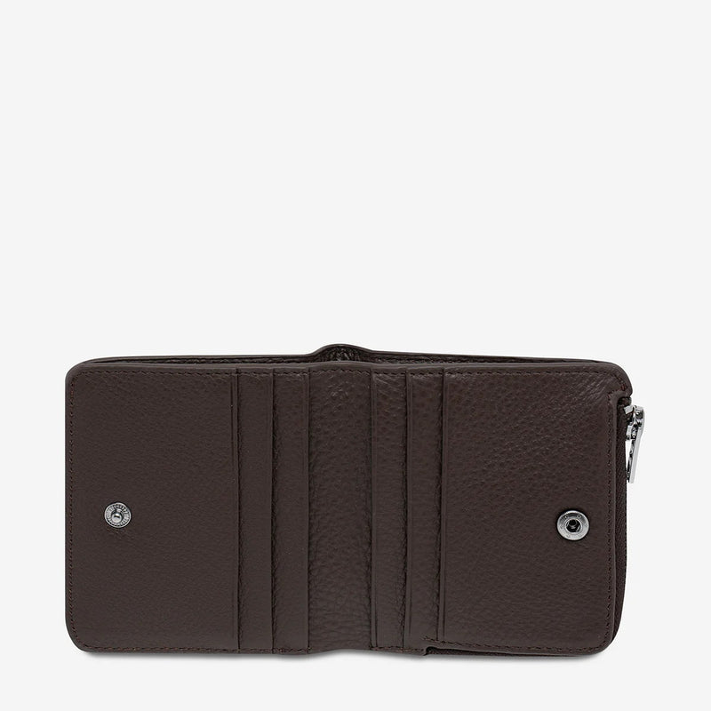 Status Anxiety Sense Of Wonder Leather Wallet - Cocoa