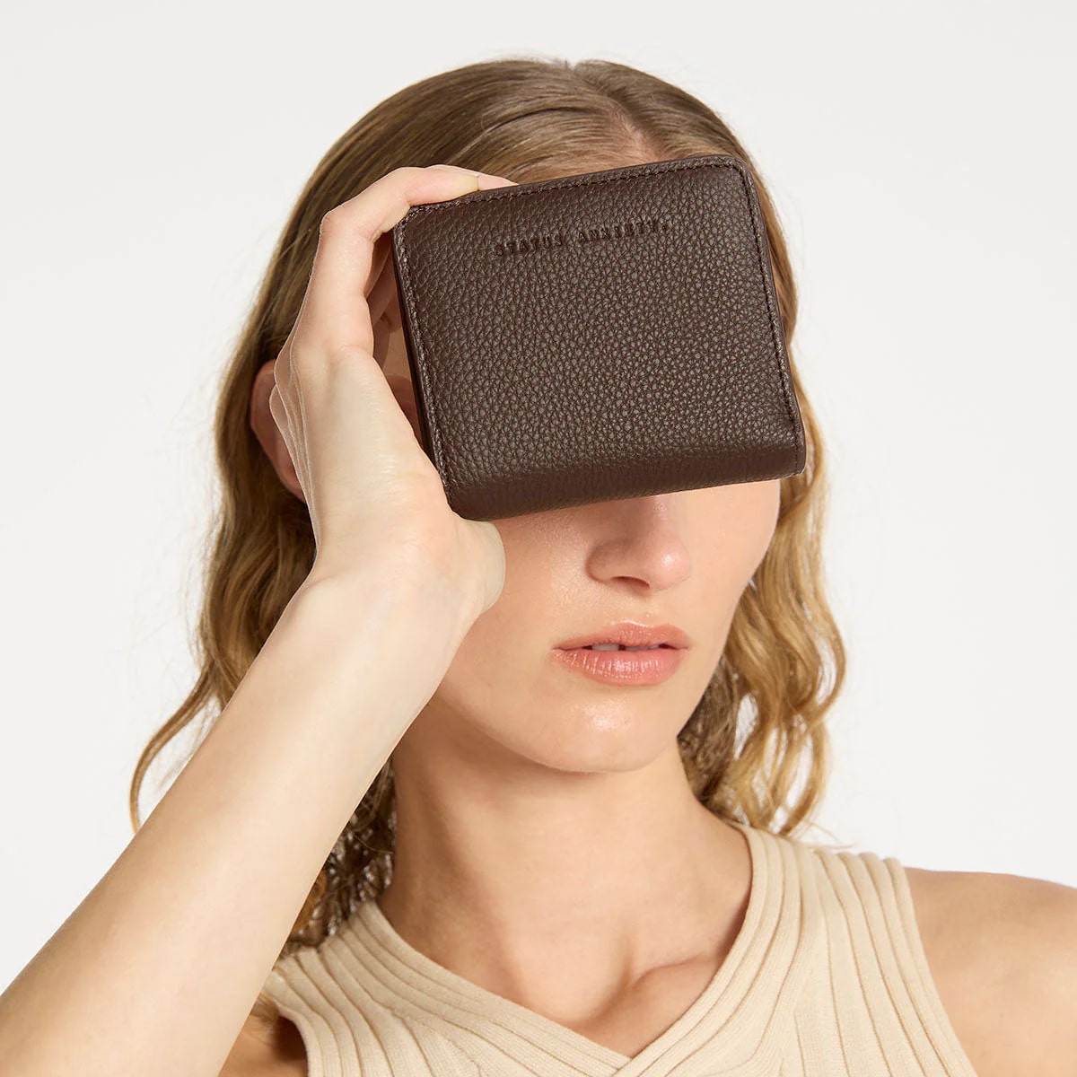 Status Anxiety Sense Of Wonder Leather Wallet - Cocoa