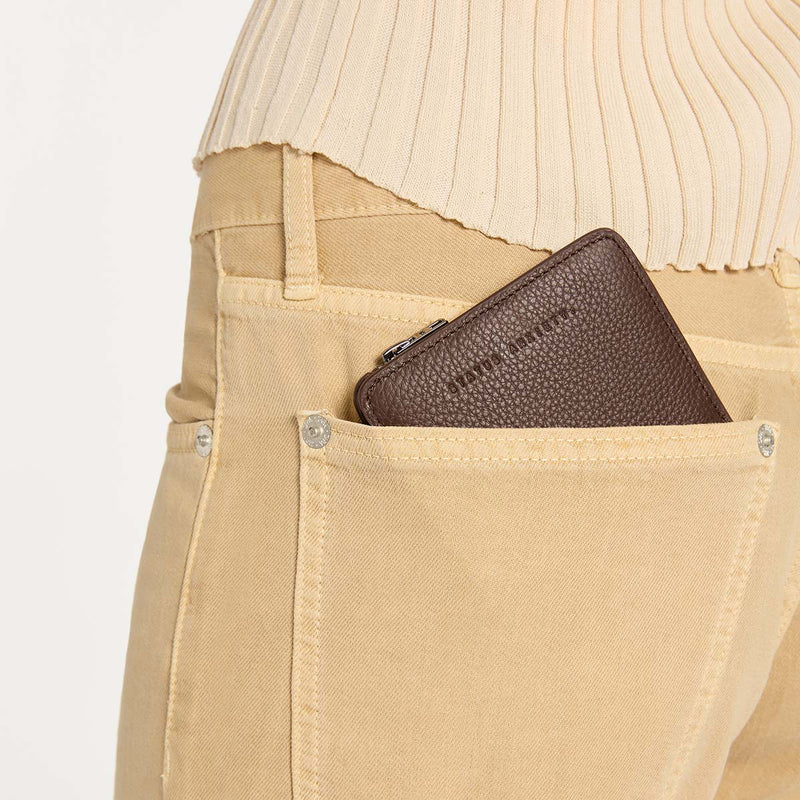 Status Anxiety Sense Of Wonder Leather Wallet - Cocoa