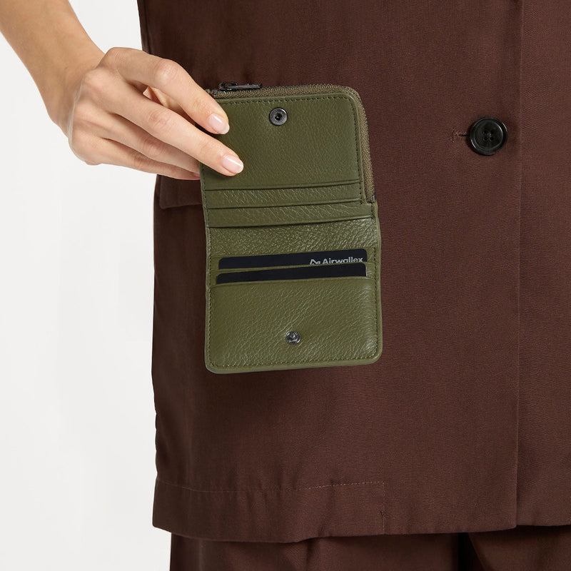 Status Anxiety Sense Of Wonder Leather Wallet - Khaki