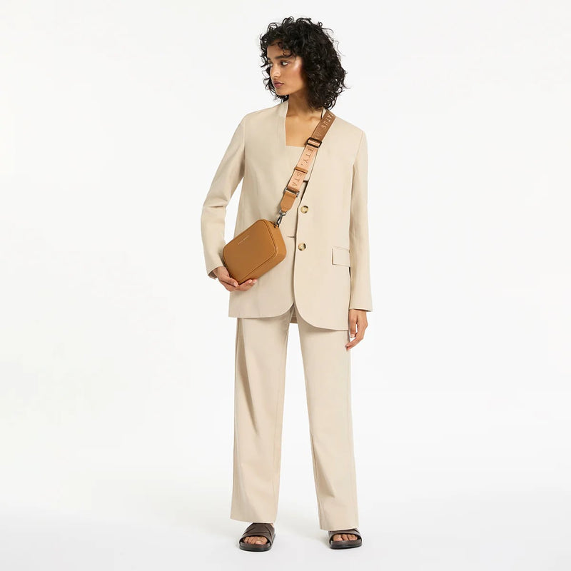 Status Anxiety Plunder With Webbed Strap Bag - Tan