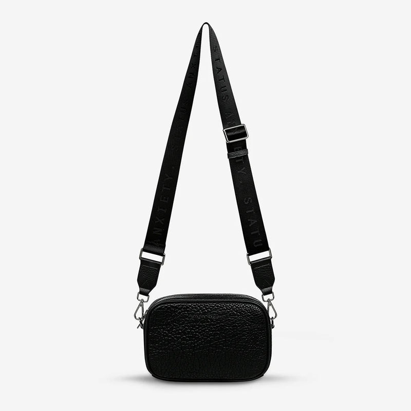 Status Anxiety Plunder With Webbed Strap Bag - Black Bubble