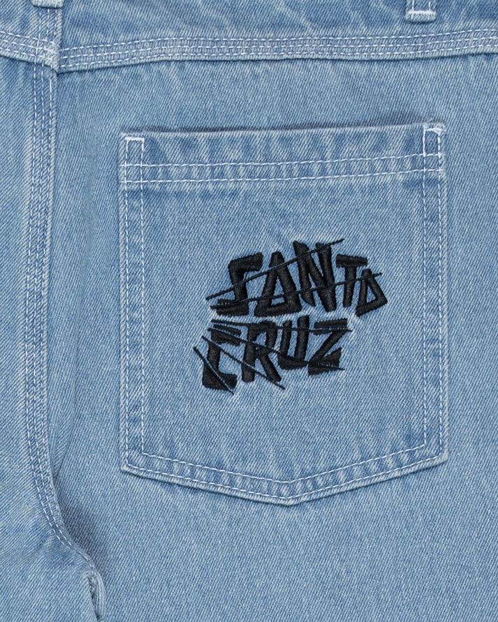 Santa Cruz Yelling Stack Boys Baggy Denim Jeans