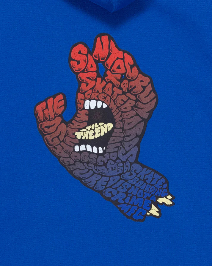 Santa Cruz Letter Hand Fade Boys Hoodie