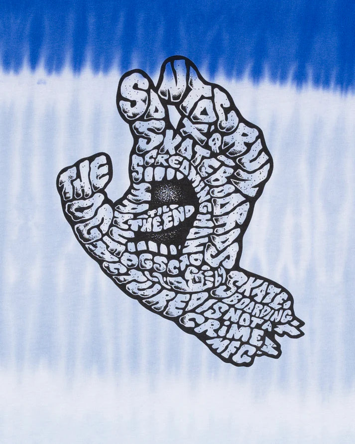 Santa Cruz Letter Hand Mono Front Boys Tee