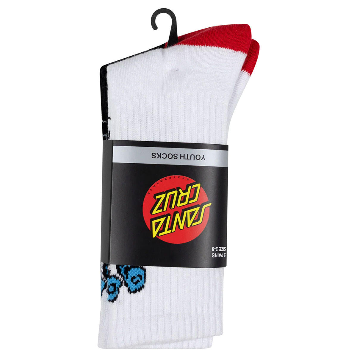 Santa Cruz Opus Screaming Hand Boys Long Crew Socks 2 Pack