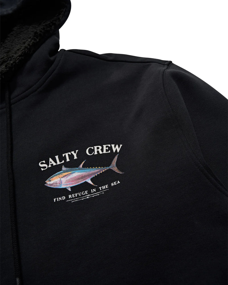 Salty Crew Big Blue Fleece Lined Zip Thru Hood