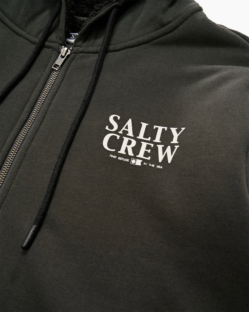 Salty Crew Yellowfin Fleece Lined Zip Thru Hood