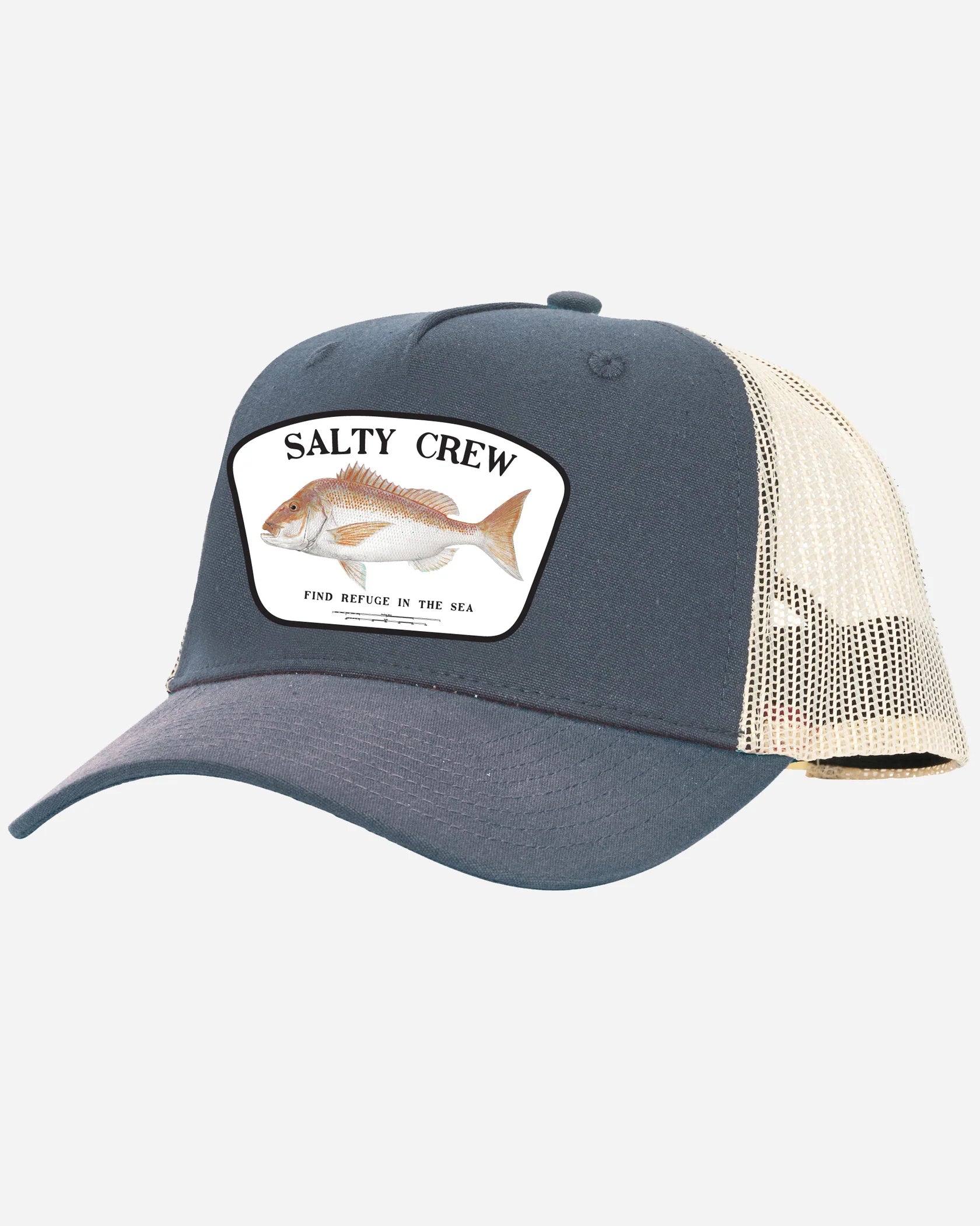 Salty Crew Snapper 5 Panel Retro Trucker