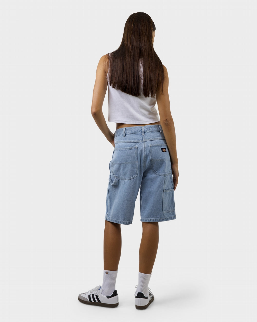 Dickies 11" Relaxed Fit Carpenter Denim Shorts - Light Indigo