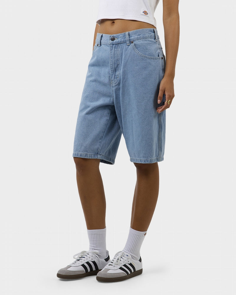 Dickies 11" Relaxed Fit Carpenter Denim Shorts - Light Indigo