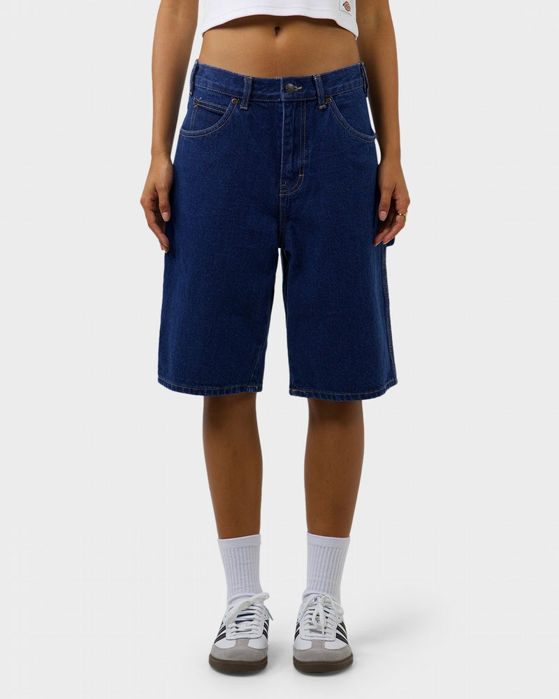 Dickies 11" Relaxed Fit Carpenter Denim Shorts - Stone Washed Indigo
