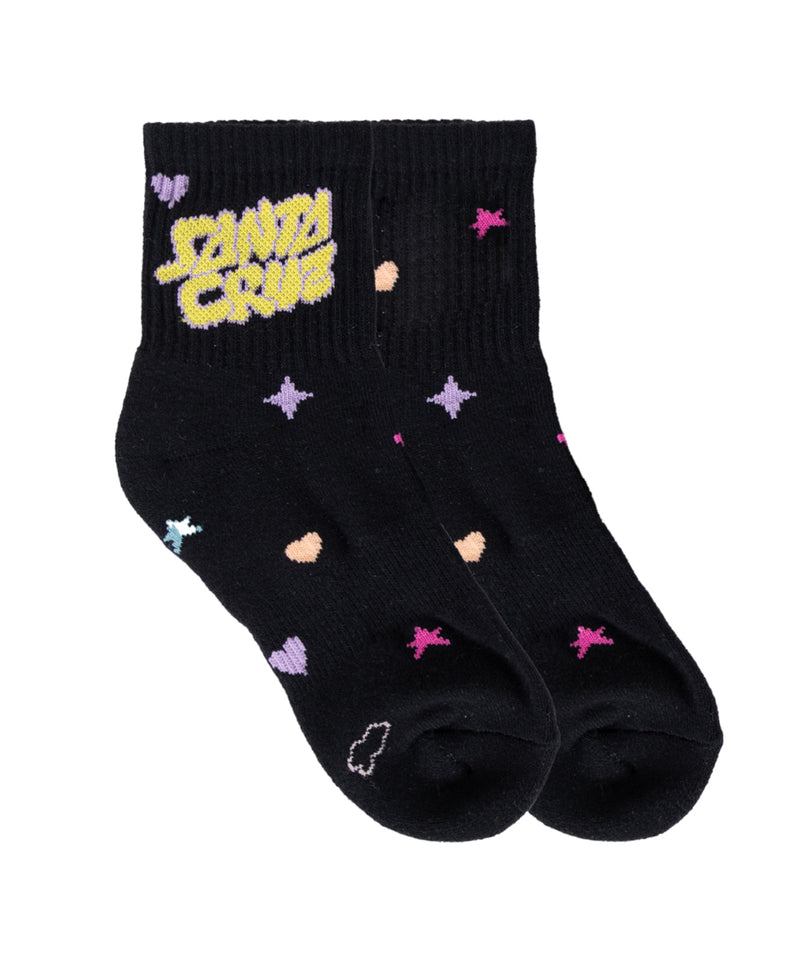Santa Cruz Youth Bubble Stack Mid Socks 2 Pack
