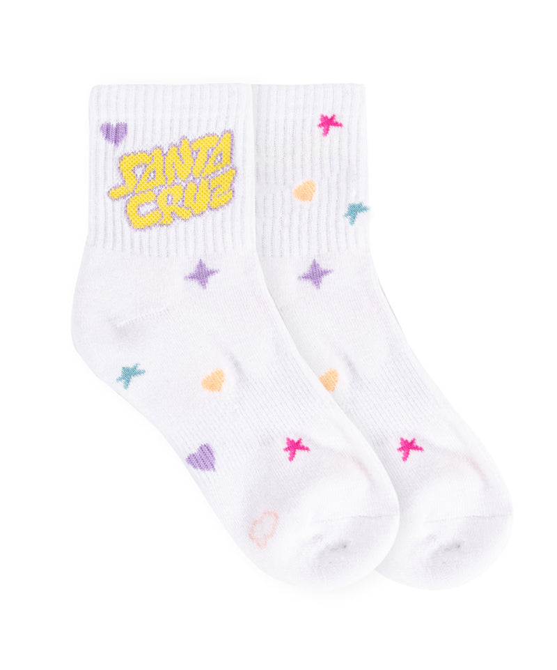 Santa Cruz Youth Bubble Stack Mid Socks 2 Pack