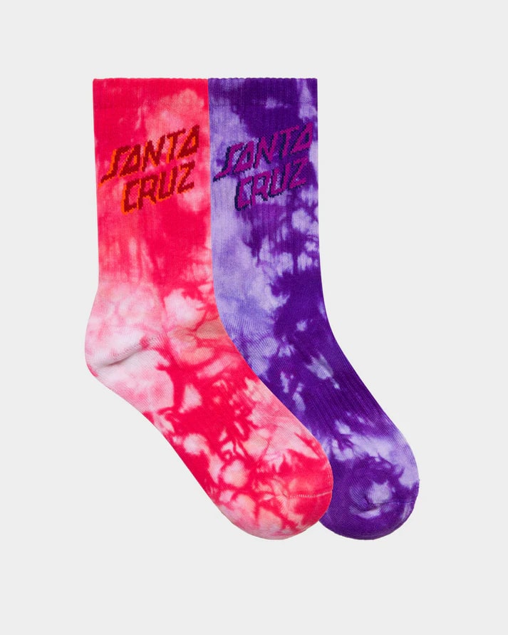 Santa Cruz Free Spirit Stack Girls Crew Socks 2 Pack