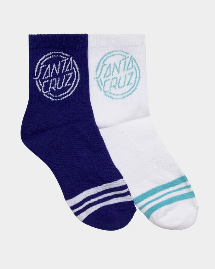 Santa Cruz One Stroke Girls Mid Socks 2 Pack