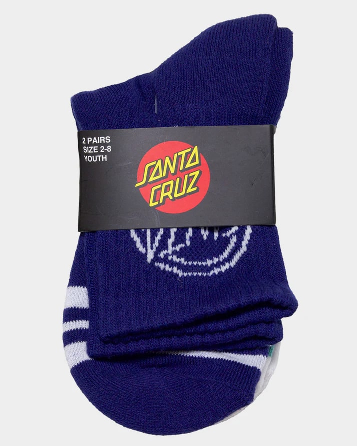 Santa Cruz One Stroke Girls Mid Socks 2 Pack
