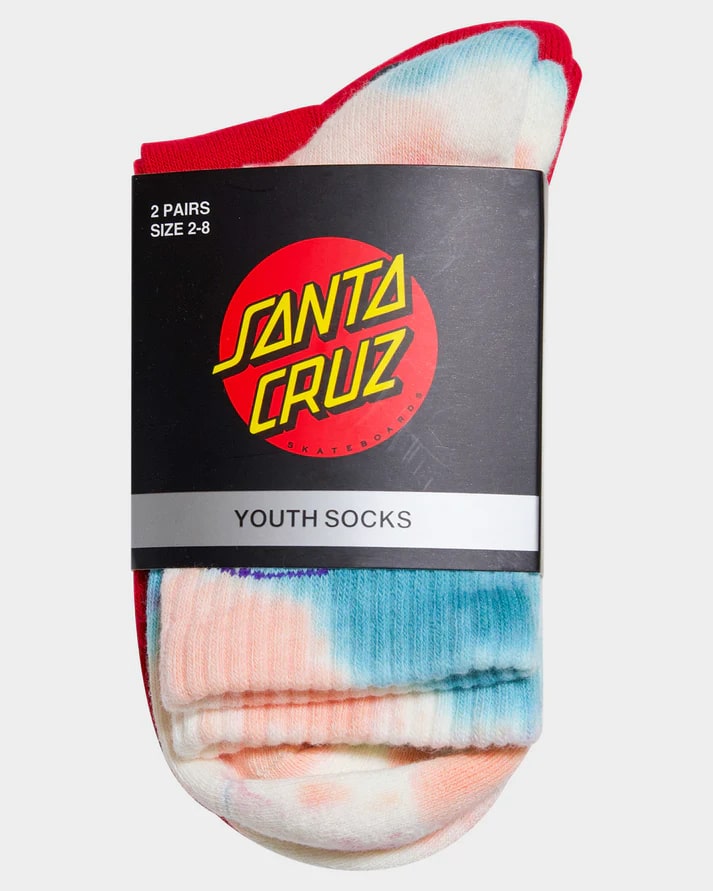Santa Cruz Moon Dot Outline Girls Mid Socks 2 Pack
