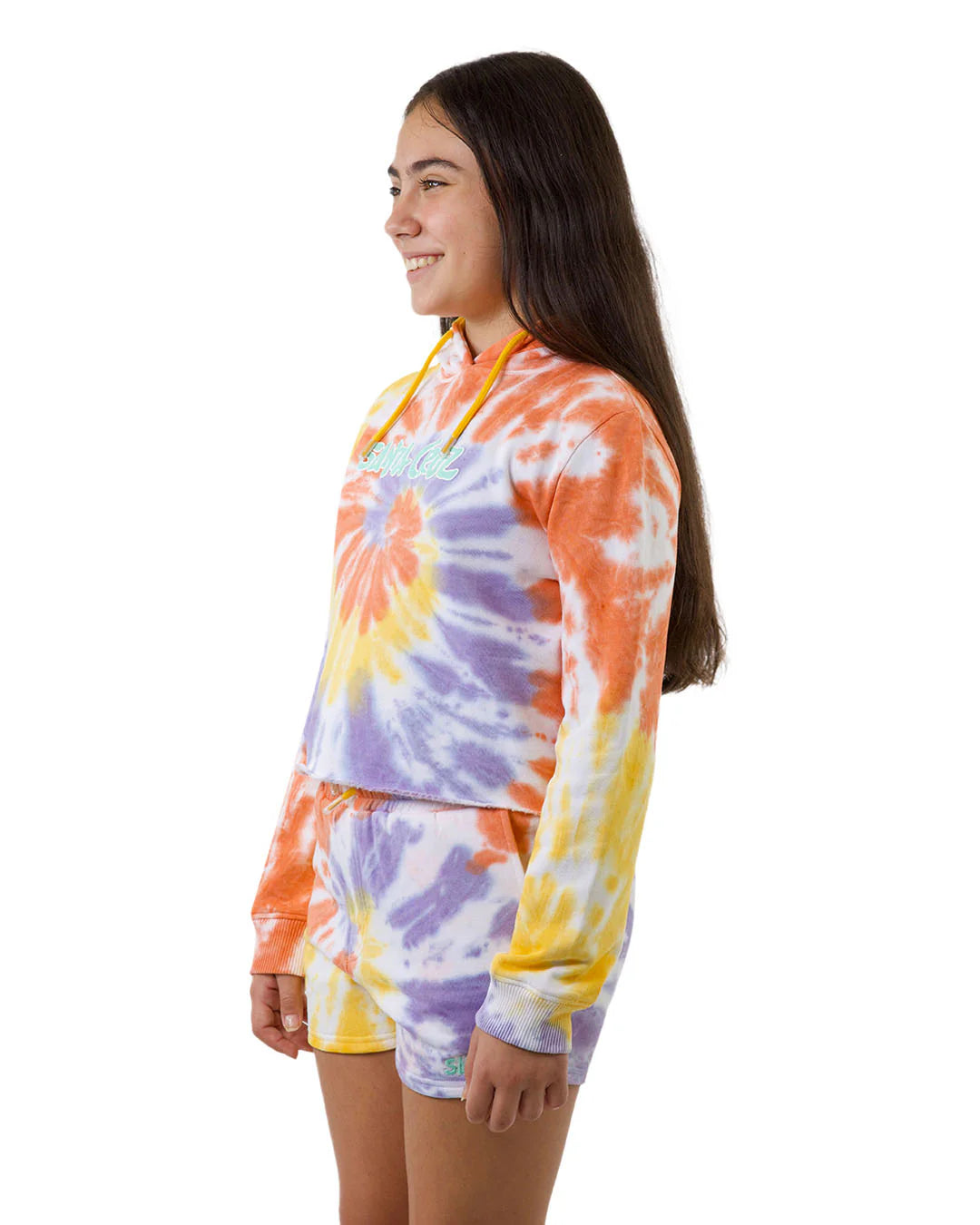 Santa Cruz SC Tropic Strip Front Girls Hoodie