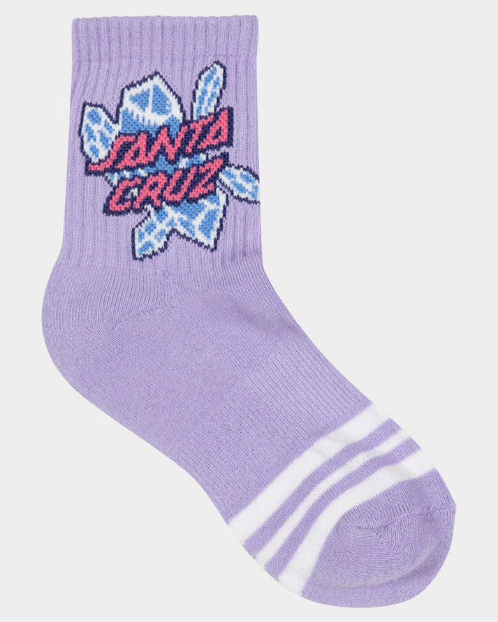 Santa Cruz Crystal Stack Mid Girls Socks 2 Pack