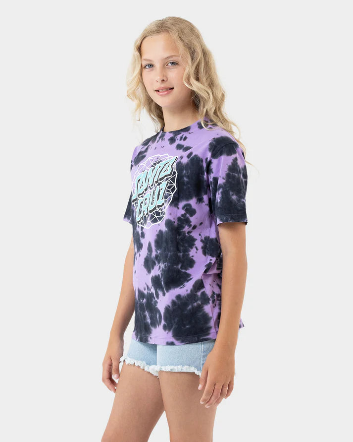 Santa Cruz Facet Dot Hollow Front Girls Tee