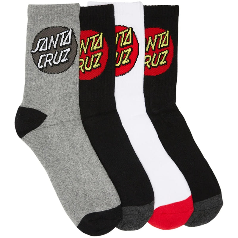 Santa Cruz Classic Dot Socks 4 Pack