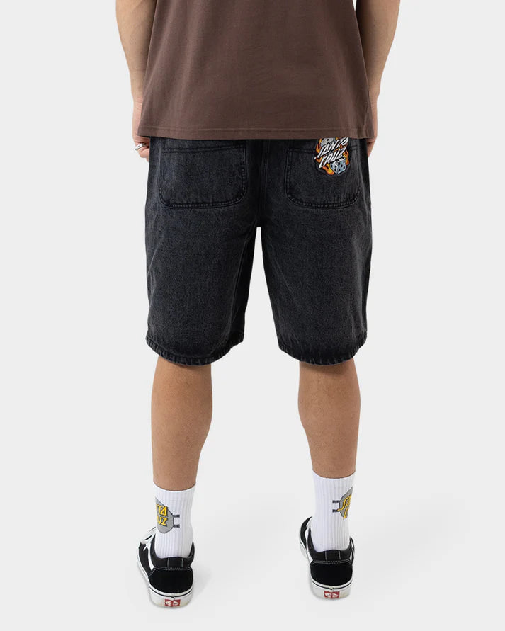 Santa Cruz Flaming Dice Dot Jean Short