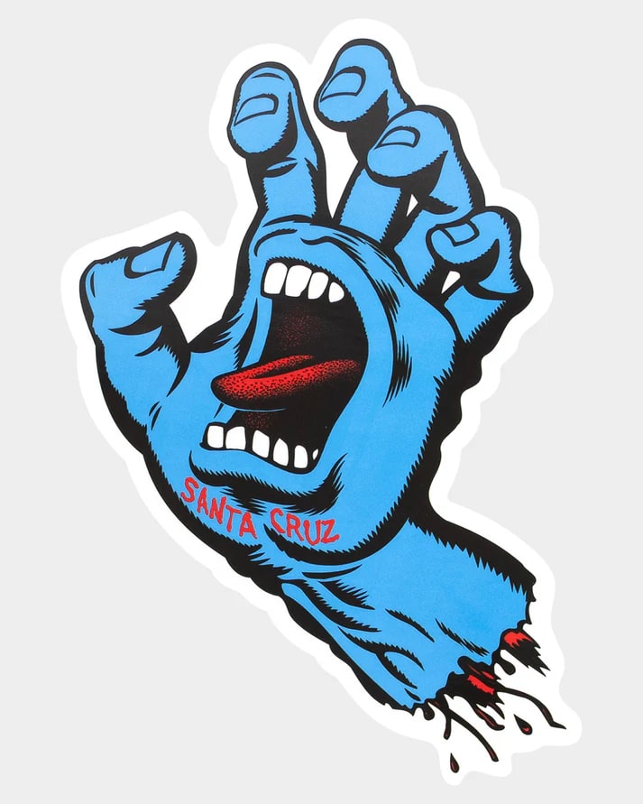 Santa Cruz Screaming Hand Large Matte Sticker