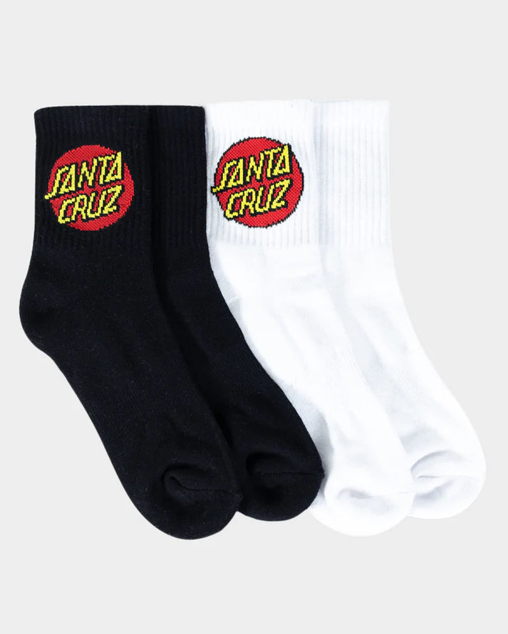Santa Cruz Womens Classic Dot Mid Sock 4 Pack