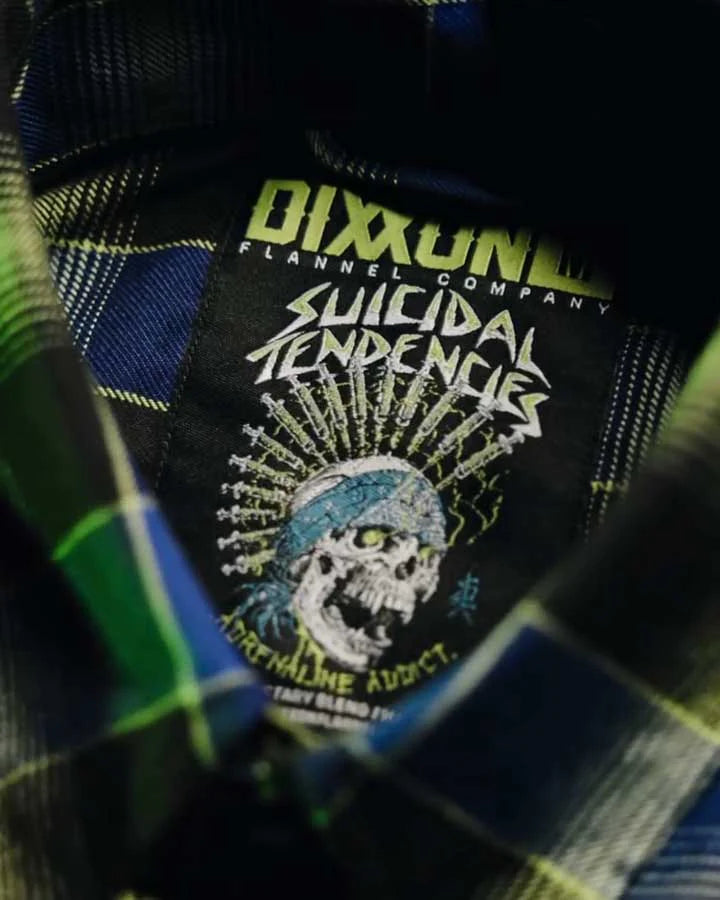 Dixxon Suicidal Tendencies Adrenaline Addict Flannel