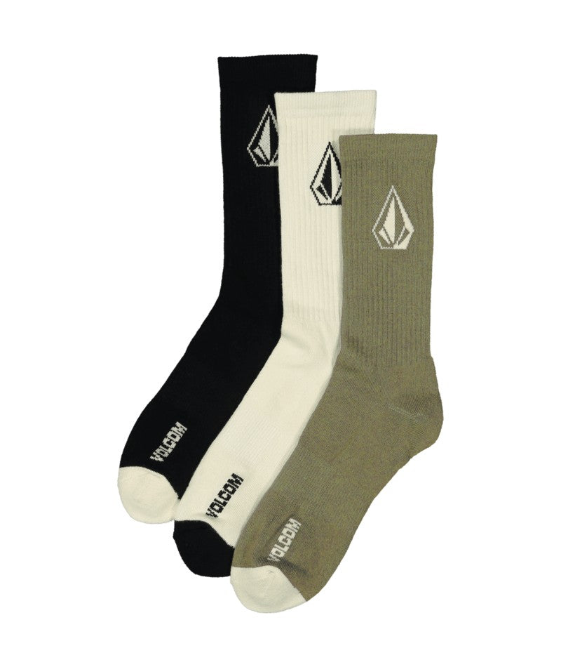 Volcom Youth Full Stone Mix 3 Pack Socks