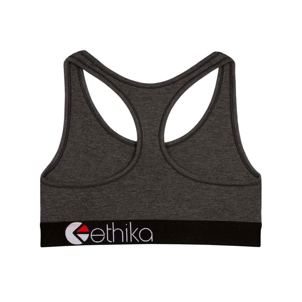 Ethika Dark Heather Girls Sports Bra