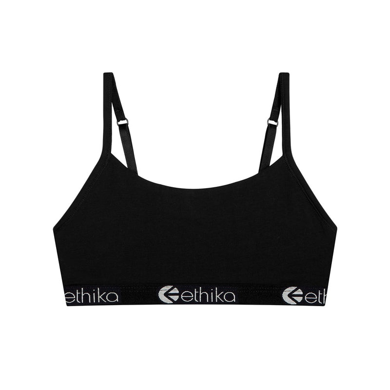 Ethika Midnight Black Girls Pullover Bra