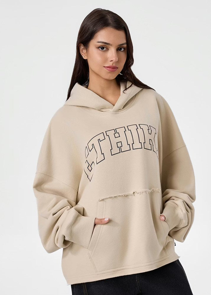Ethika Unisex Comfort Teddy Hoodie - Cream