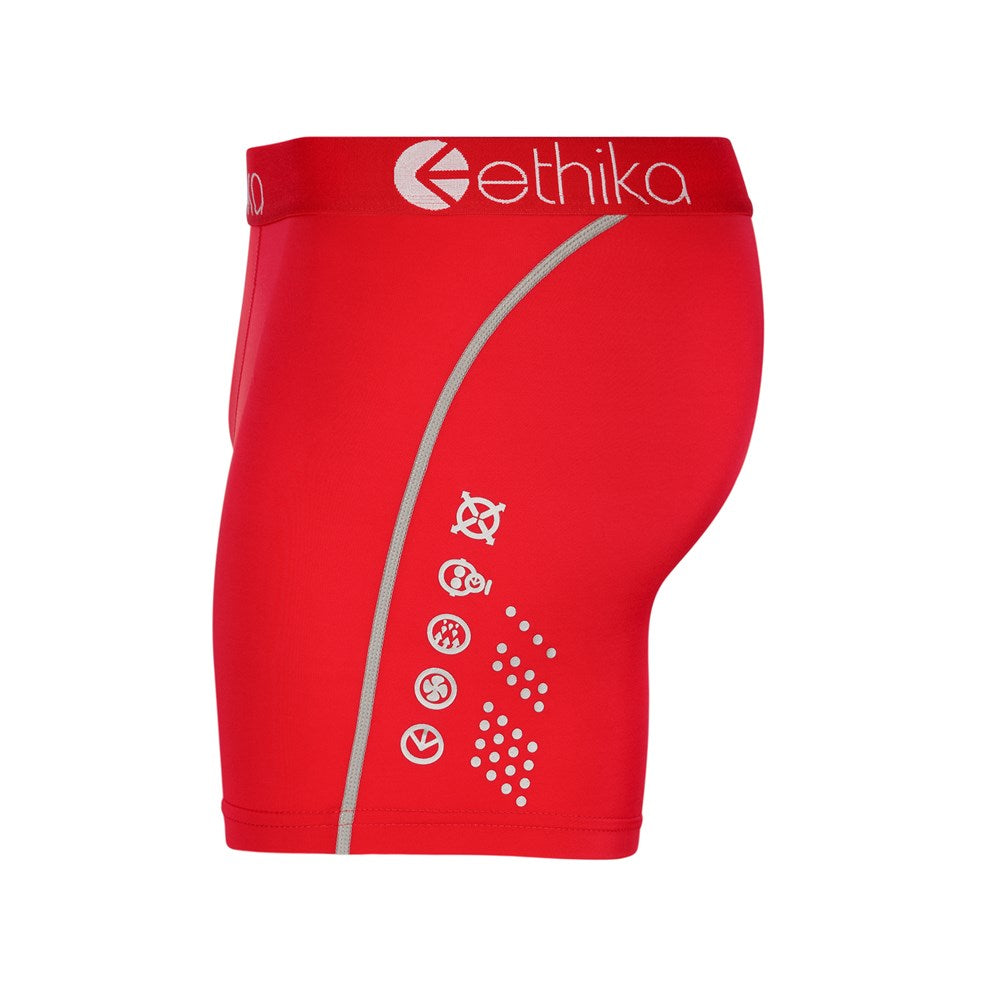 Ethika Subzero Neon Red Mid