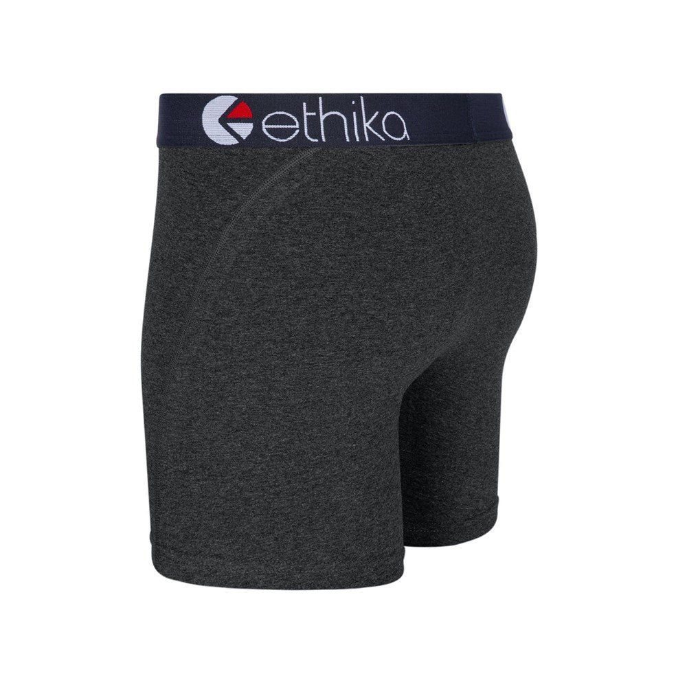 Ethika Mens Heather Black Grey Mid