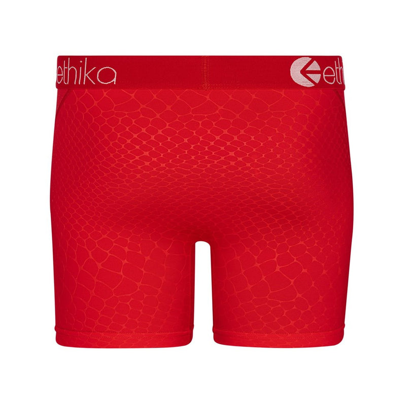 Ethika Mens Python Embossed Red Mid