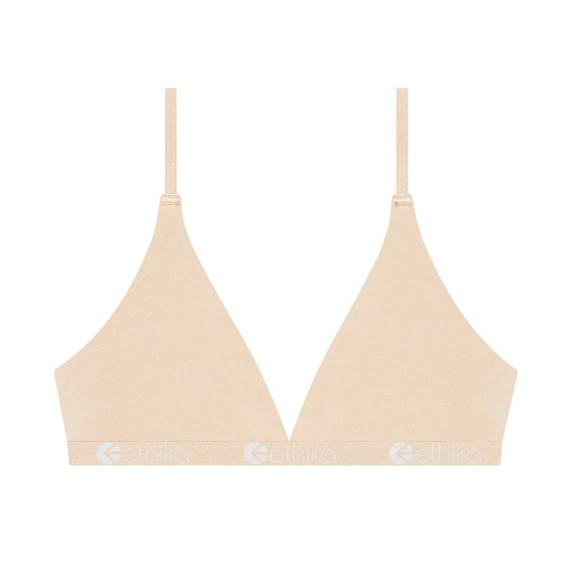 Ethika Seamless Triangle Bra - Desert Sand