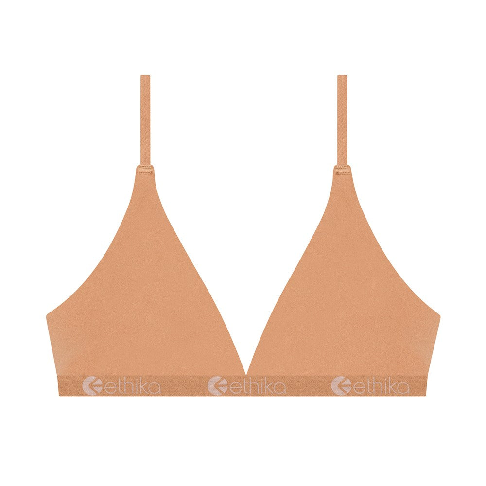 Ethika Seamless Triangle Bra - Toffee