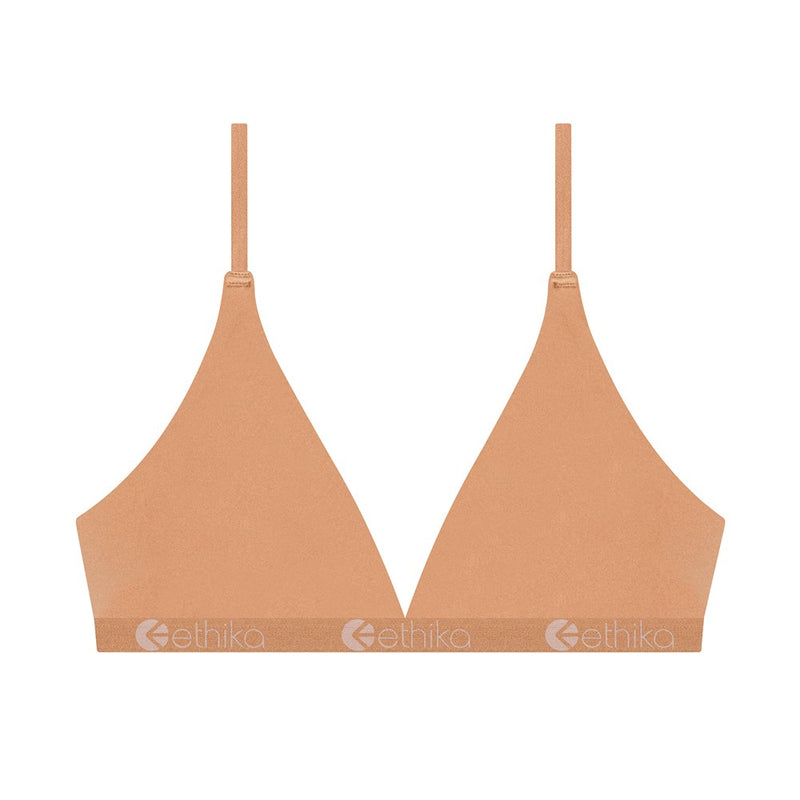 Ethika Seamless Triangle Bra - Toffee