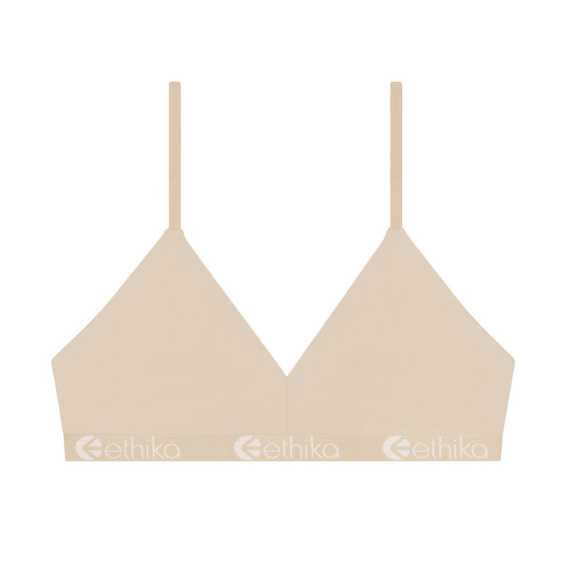 Ethika Modal V Neck Bra - Nude
