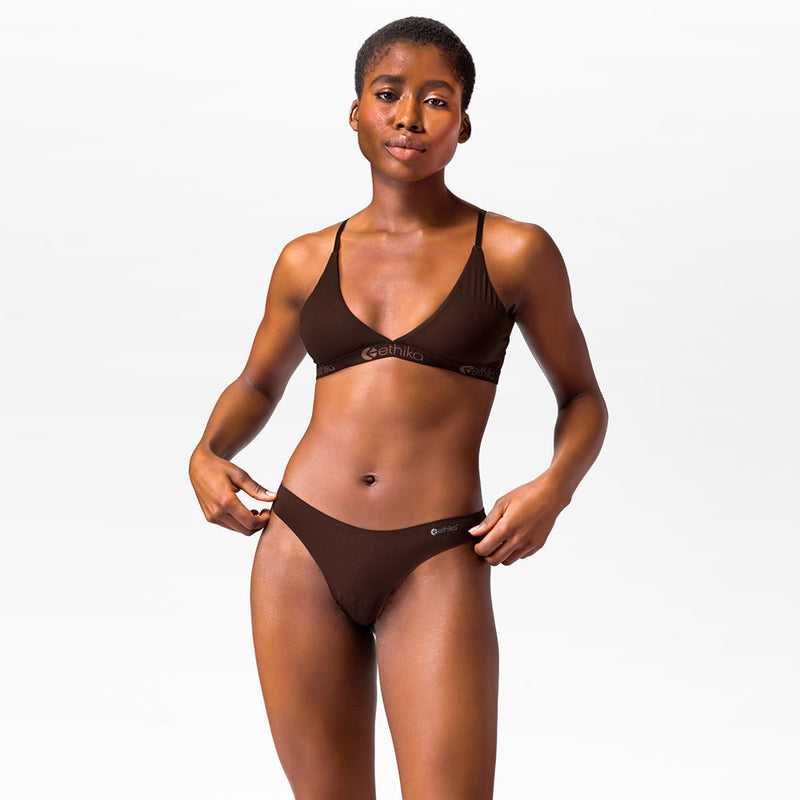 Ethika Seamless Thong - Mocha