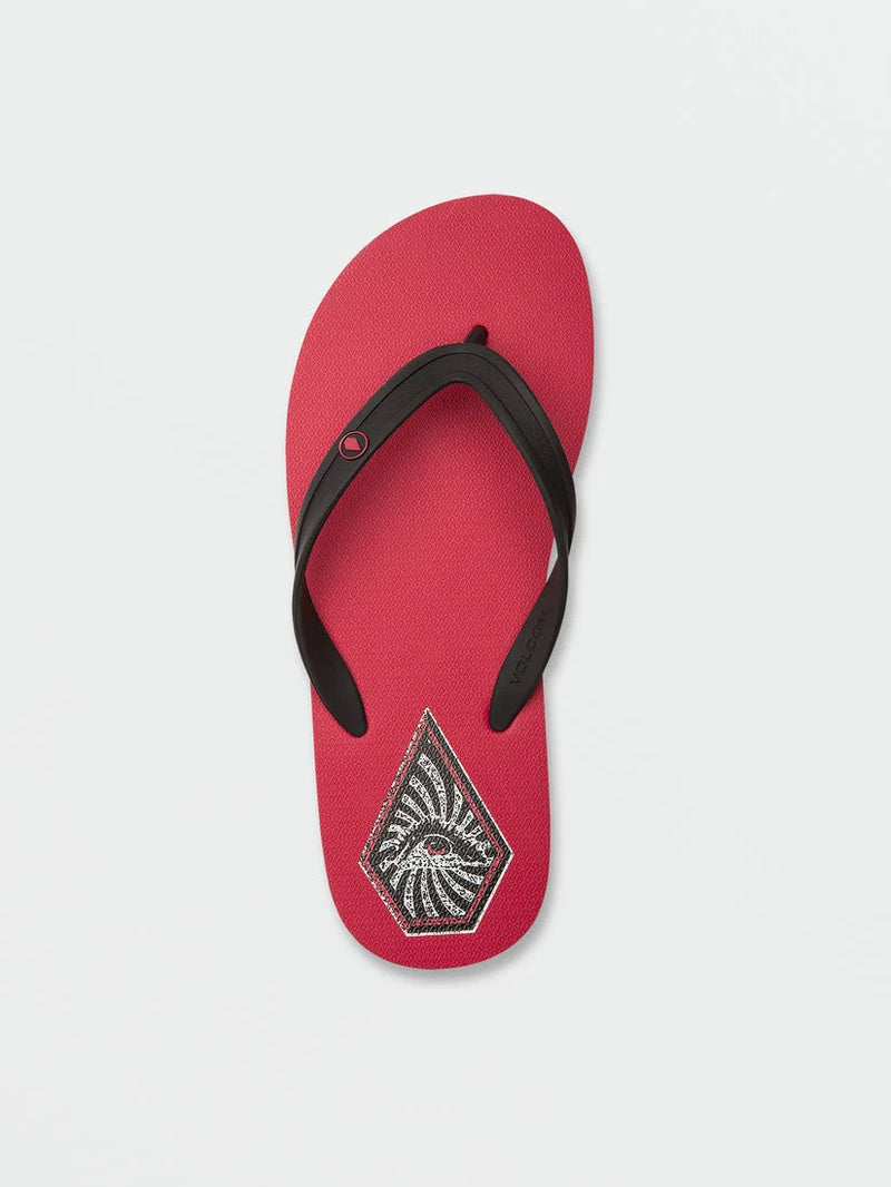Volcom Mens Rocker 2 Sandals - Ribbon Red