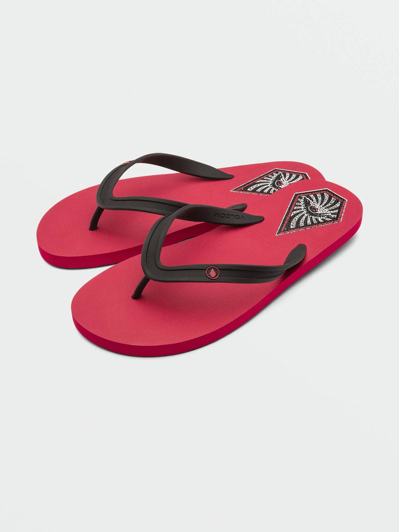Volcom Mens Rocker 2 Sandals - Ribbon Red
