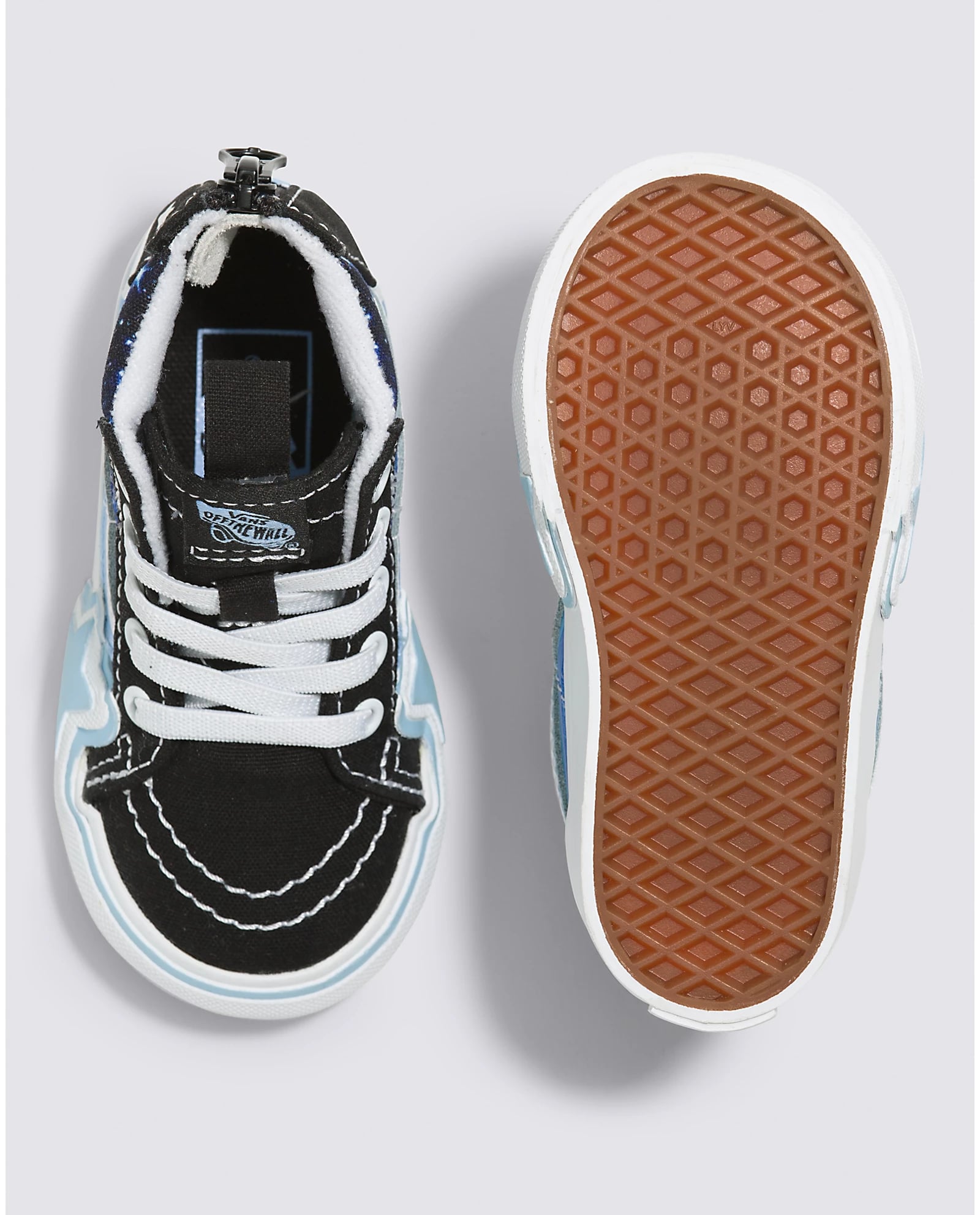 Vans Sk8-Hi Zip Toddlers Rainbow Glow Galaxy Black / Blue