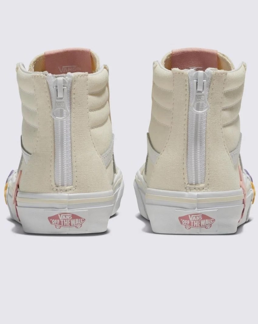 Vans Sk8-Hi Zip Kids Flower Egret