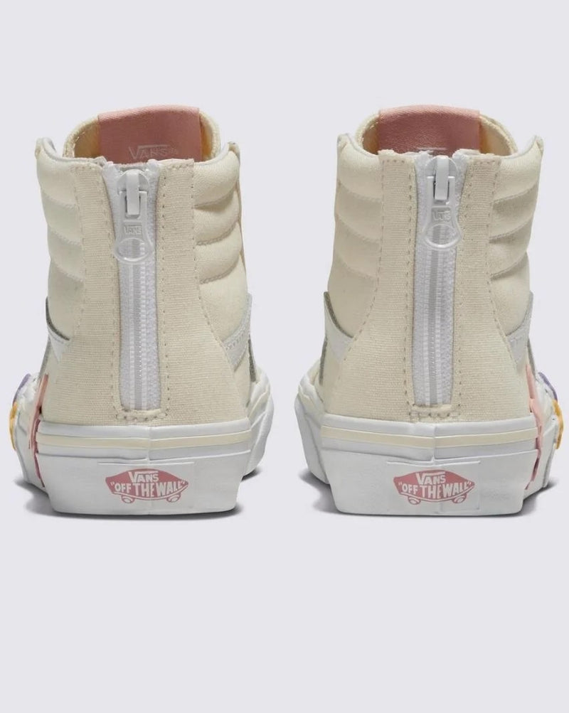 Vans Sk8-Hi Zip Kids Flower Egret