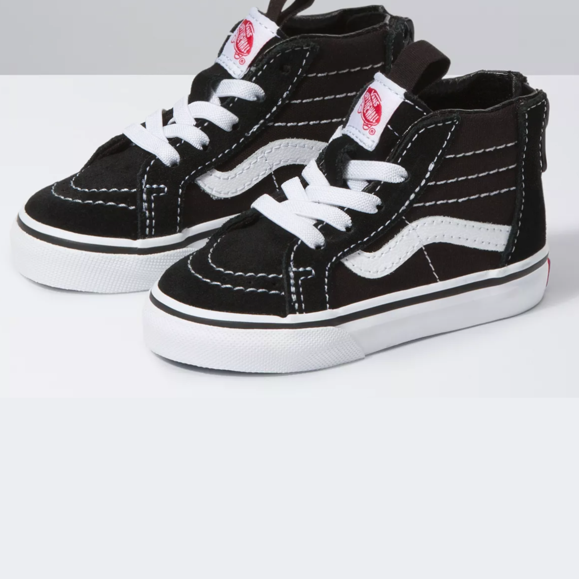 Vans Sk8 Hi Zip Toddlers - Black / White