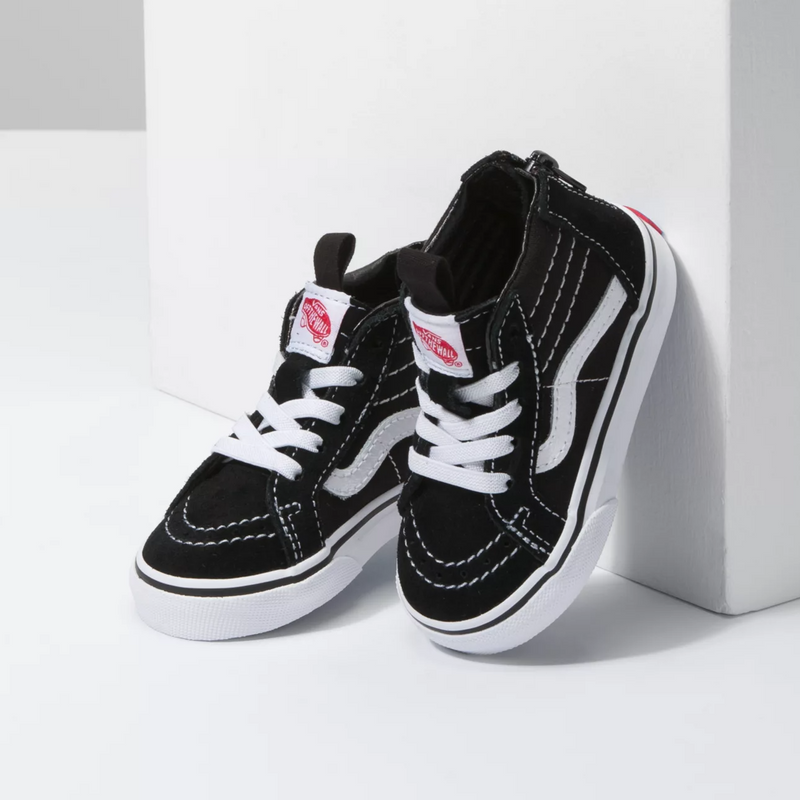 Vans Sk8 Hi Zip Toddlers - Black / White
